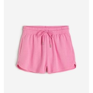 H&M Pink Drawstring Sweatshorts With Pockets